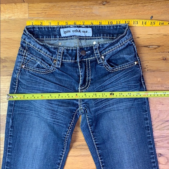 REKD- YIU REKD ME DISTRESSED STRAIGHT JEANS - Picture 6 of 12